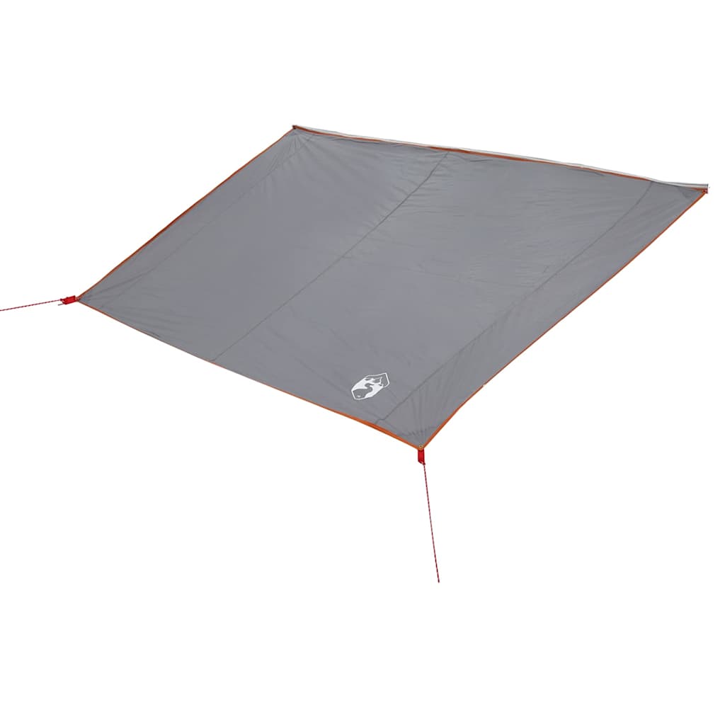 Vannavstøtende tarp med tak Grå og Oransje vidaXL