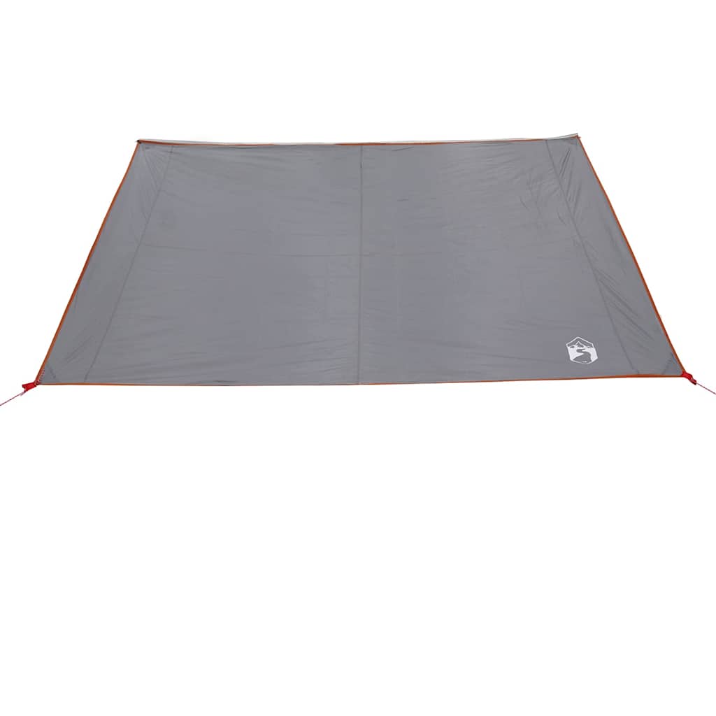 Vannavstøtende tarp med tak Grå og Oransje vidaXL