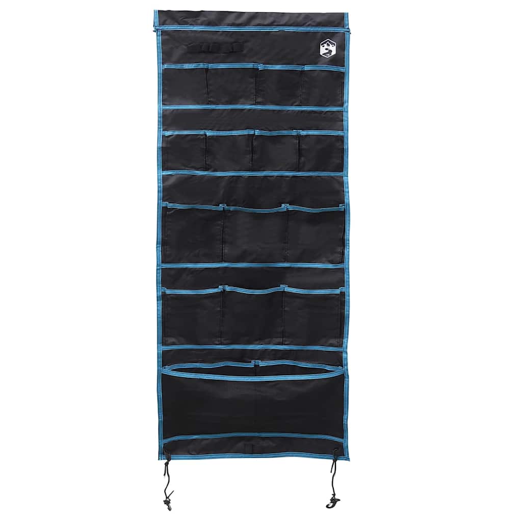 Oppbevaringspose med lagring Svart og Blå 125 x 48 cm oxford