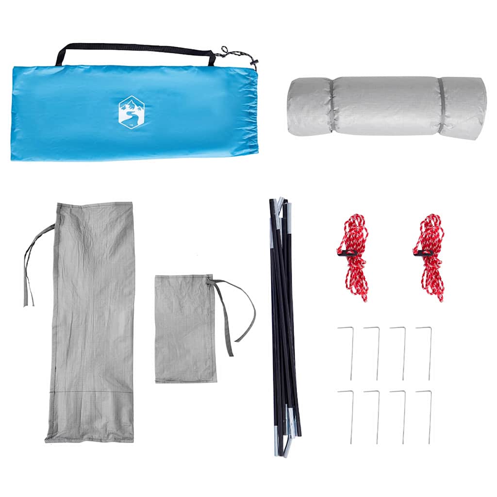 Innertelt med tak med lagring Blå 280 x 220 x 176 cm taft