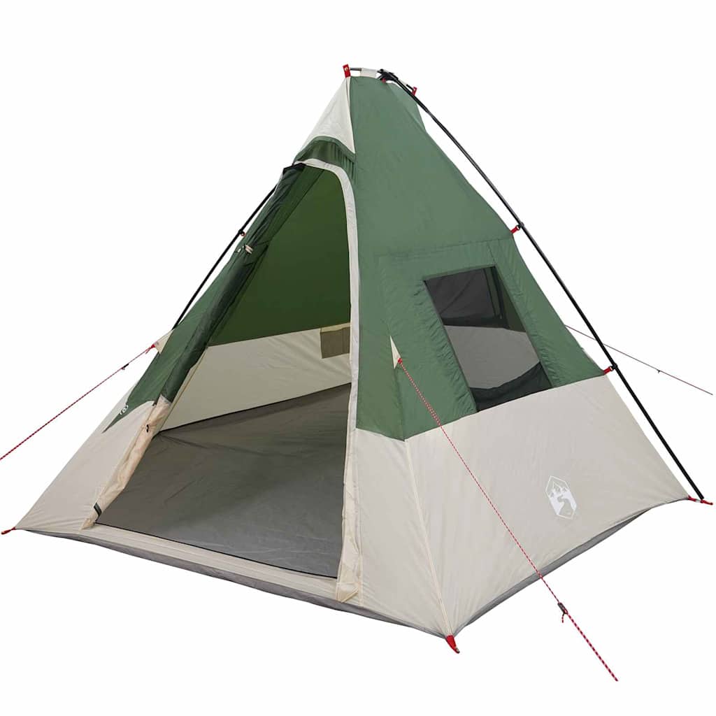 Telt med tak Other Grønn og svart 383 x 338 x 217 cm Polyester