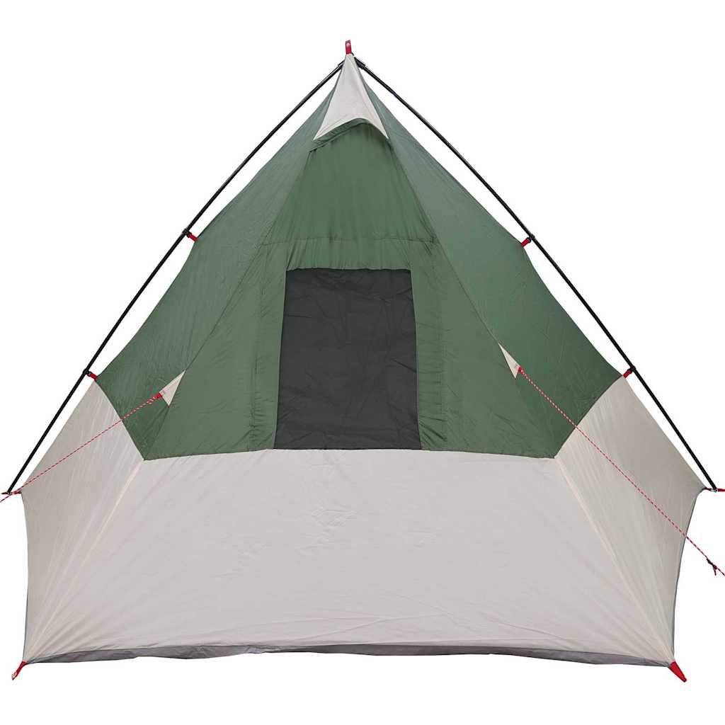 Tipi telt med tak med lagring grønn 383 x 338 x 217 cm taft