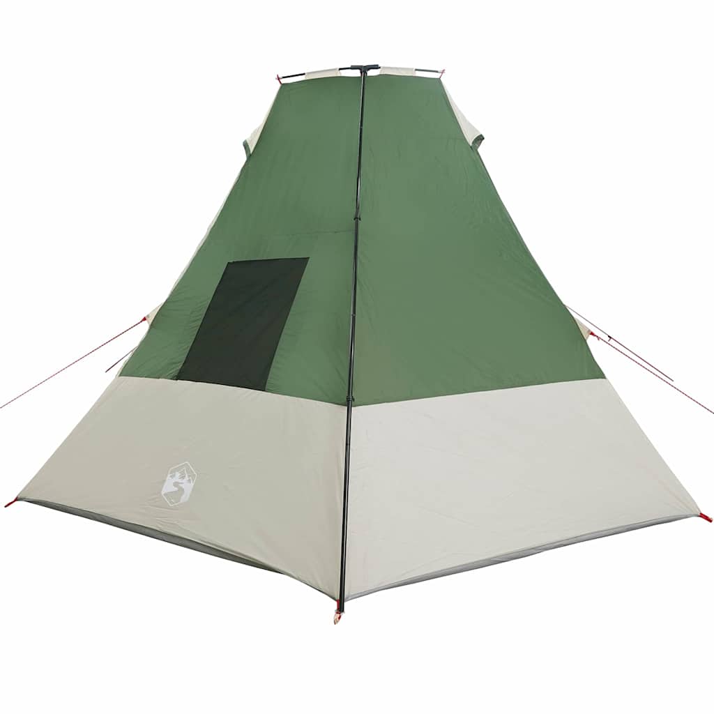 Tipi telt med tak med lagring grønn 383 x 338 x 217 cm taft