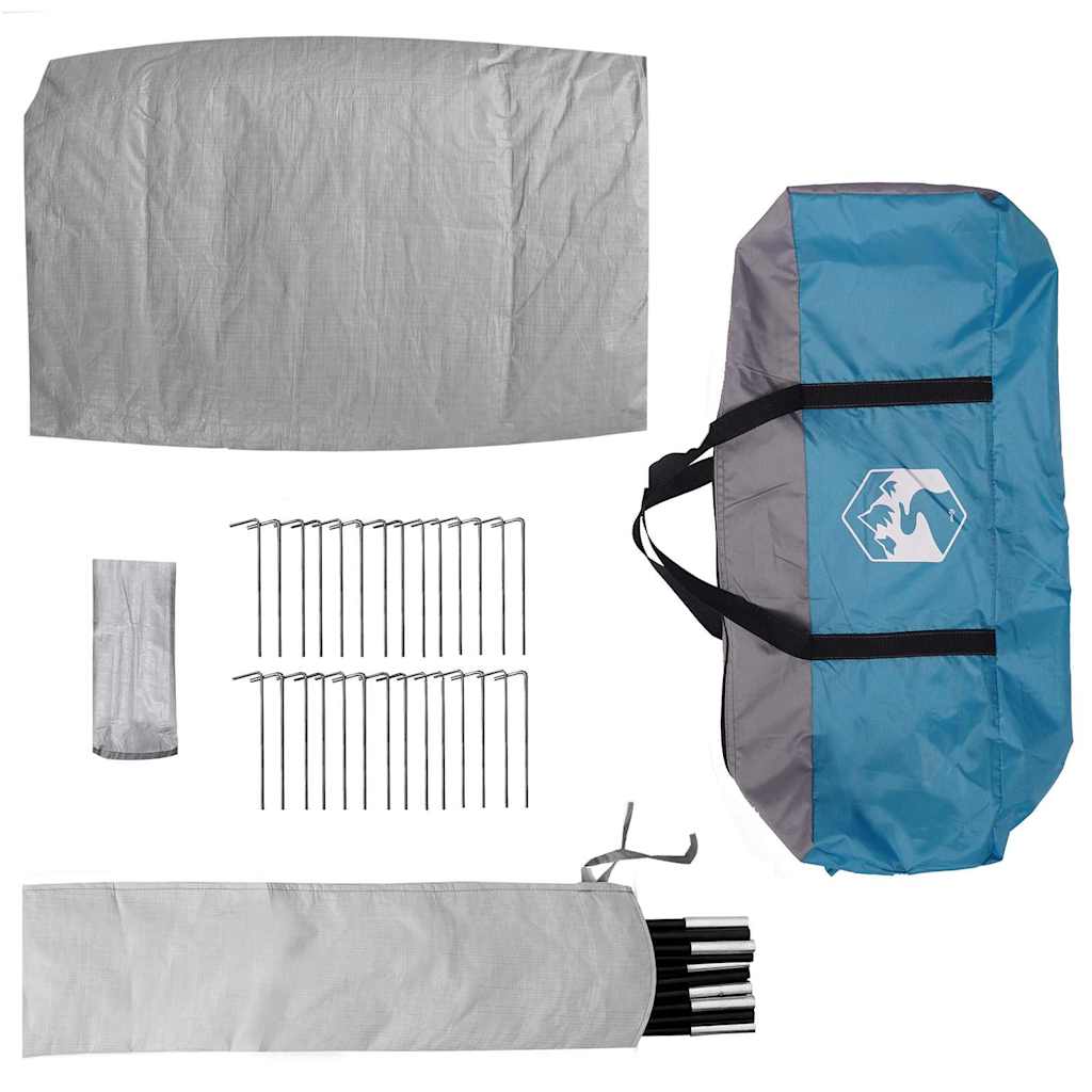 Telt med tak Other Blå og svart 383 x 338 x 217 cm Polyester