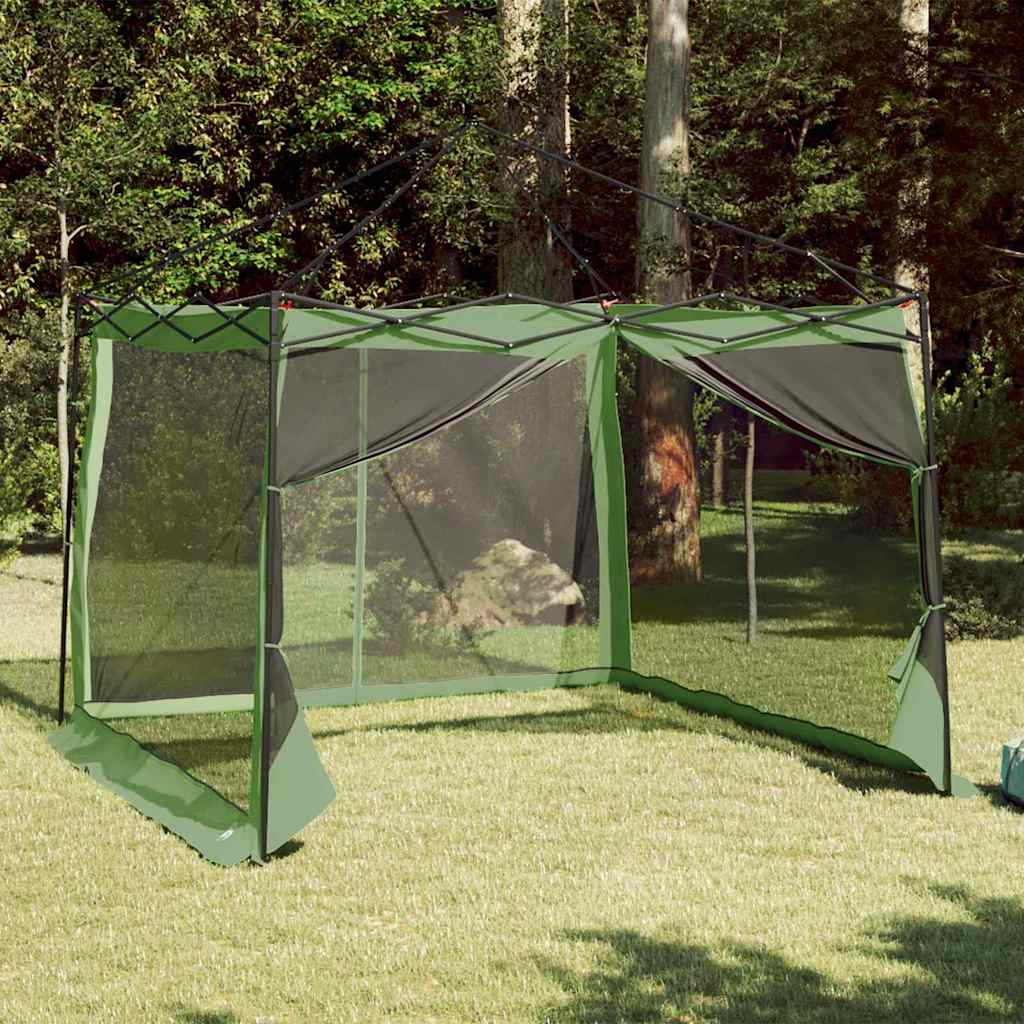Innertelt med tak med lagring grønn 303 x 303 x 196 cm taft