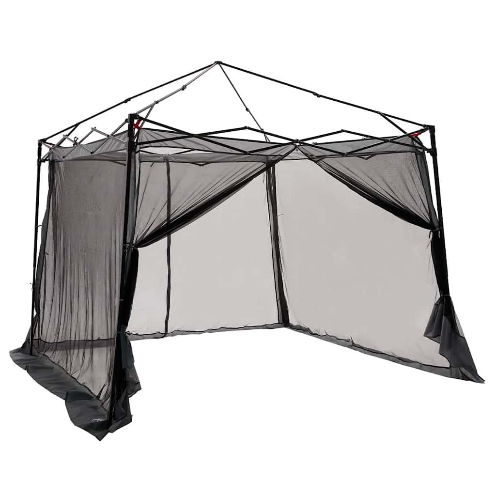 Innertelt med tak Grå og Oransje 303 x 303 x 196 cm taft