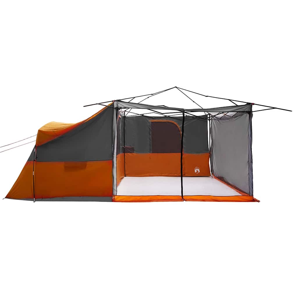 Innertelt med tak Grå og Oransje 520 x 520 x 190 cm taft