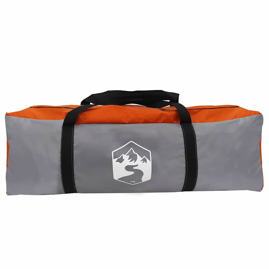 Camping Telt med tak Grå og Oransje 223 x 163 x 130 cm taft