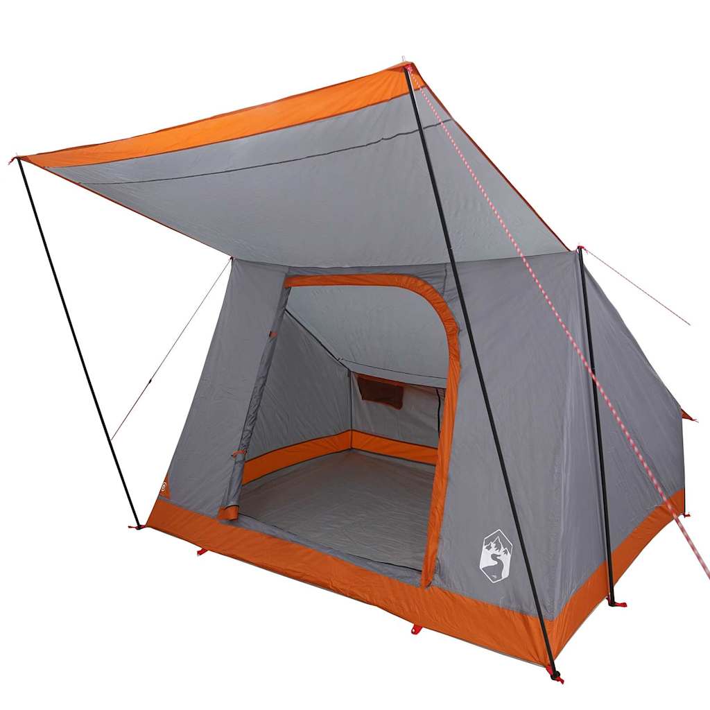 Camping Telt med tak Grå og Oransje 223 x 163 x 130 cm taft