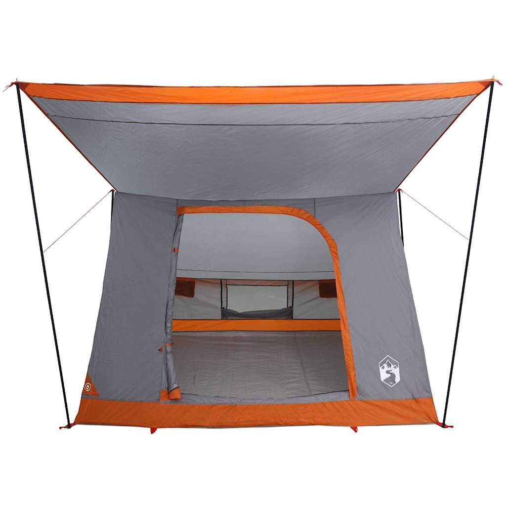 Camping Telt med tak Grå og Oransje 223 x 163 x 130 cm taft