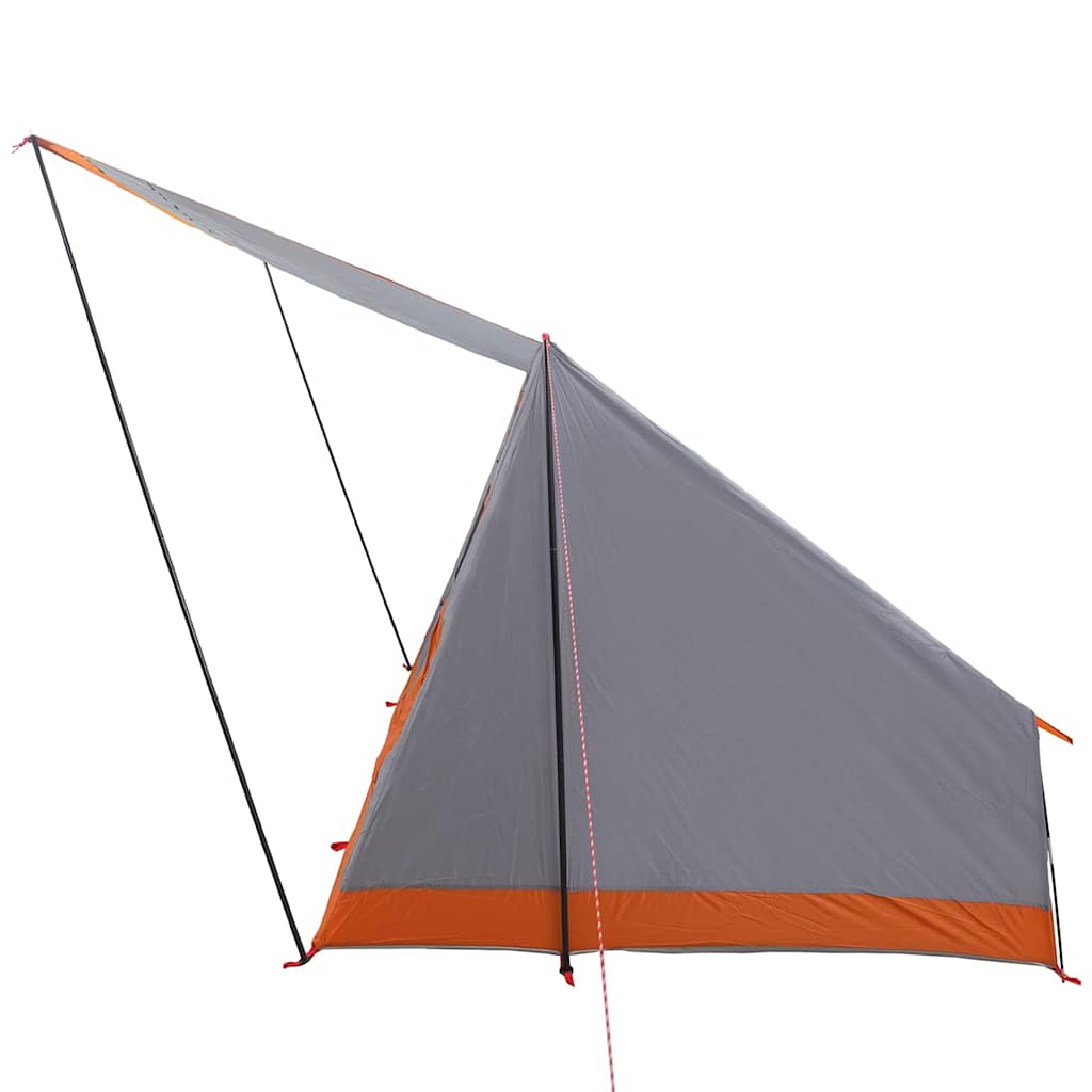 Camping Telt med tak Grå og Oransje 223 x 163 x 130 cm taft