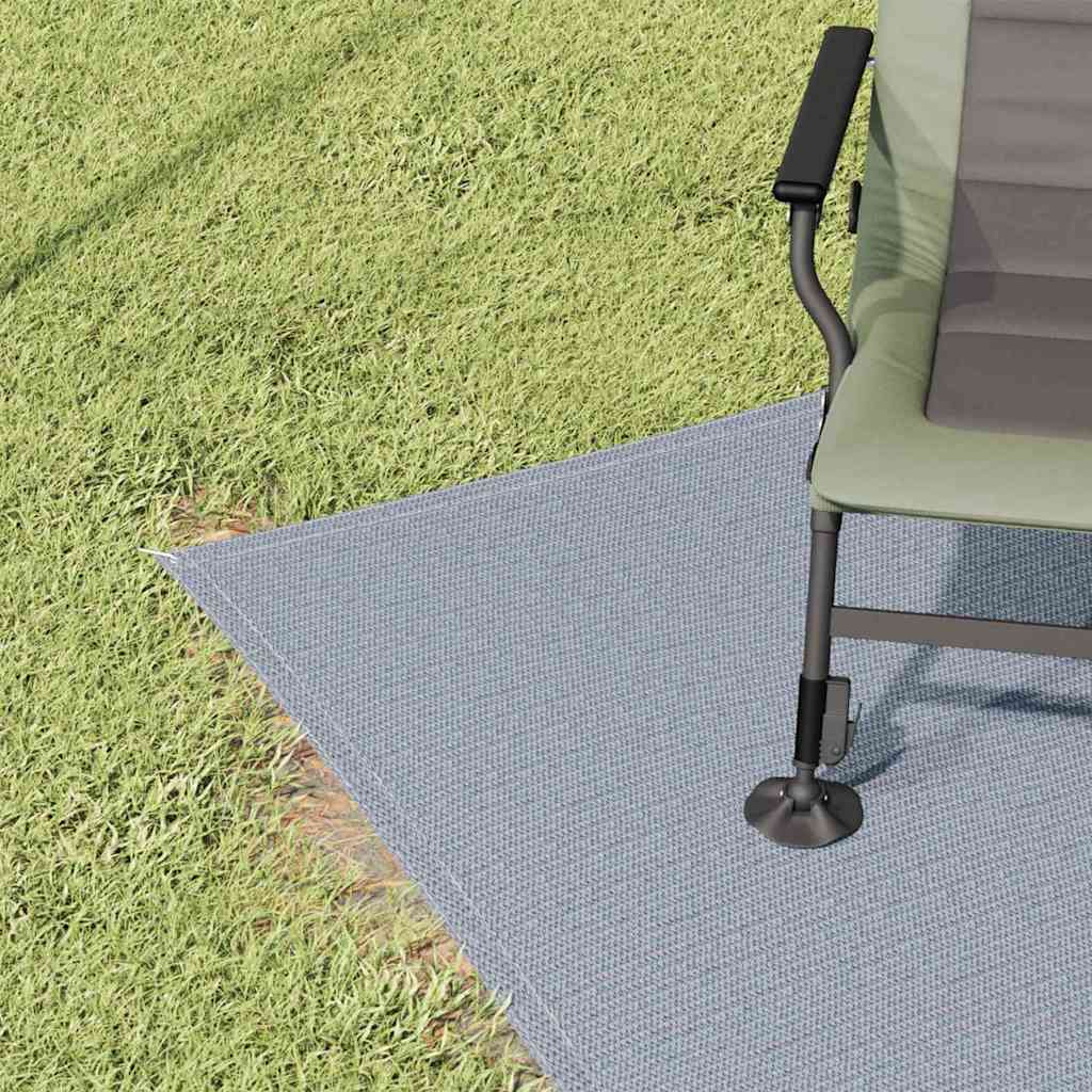 Teppe til telt Blå og grå 350 x 250 cm Polyethylen