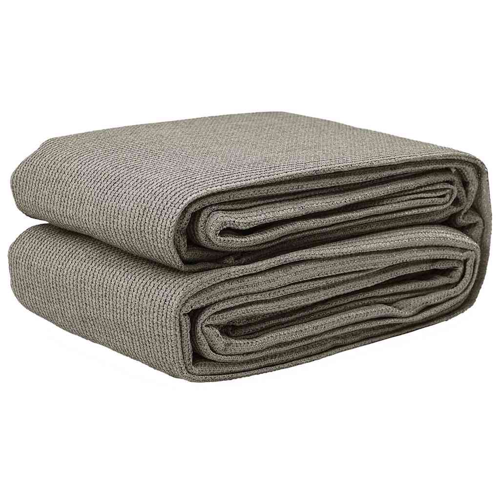 Teppe til telt Lysegrå 500 x 400 cm Polyethylen