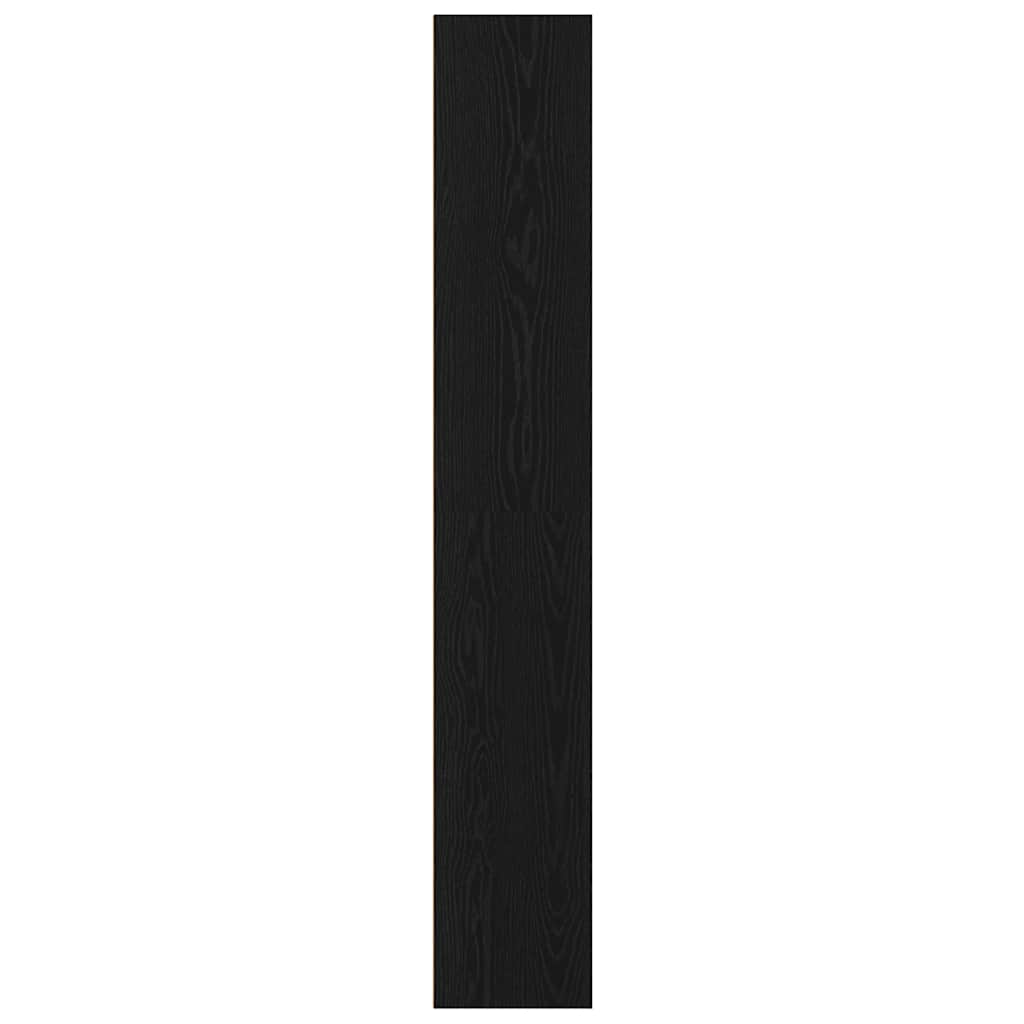 Bokskap svart eik 80x30x189 cm konstruert tre