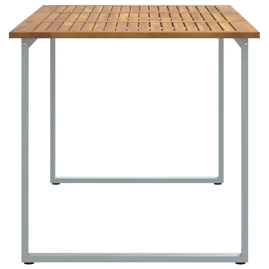 Hagebord Grå 160 x 80 x 75 cm Solid akasietre