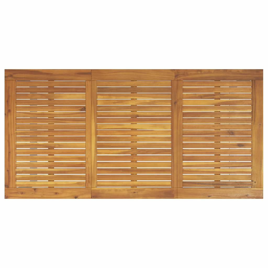 Hagebord Grå 160 x 80 x 75 cm Solid akasietre