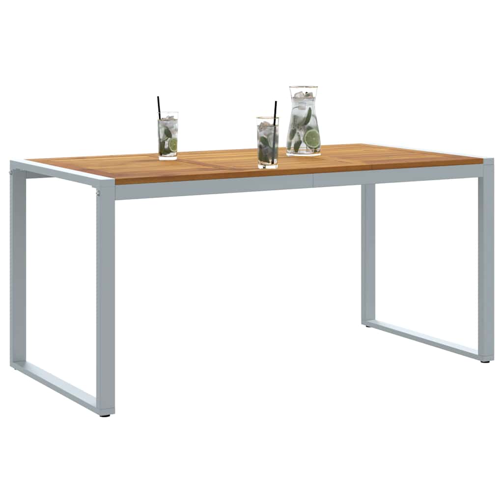 Hagebord Grå 160 x 80 x 75 cm Solid akasietre