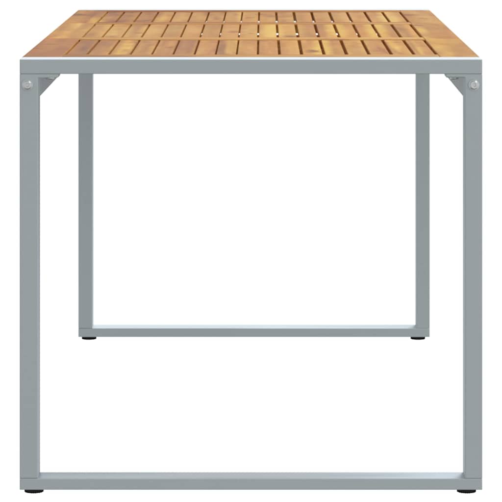 Hagebord Grå 160 x 80 x 75 cm Solid akasietre