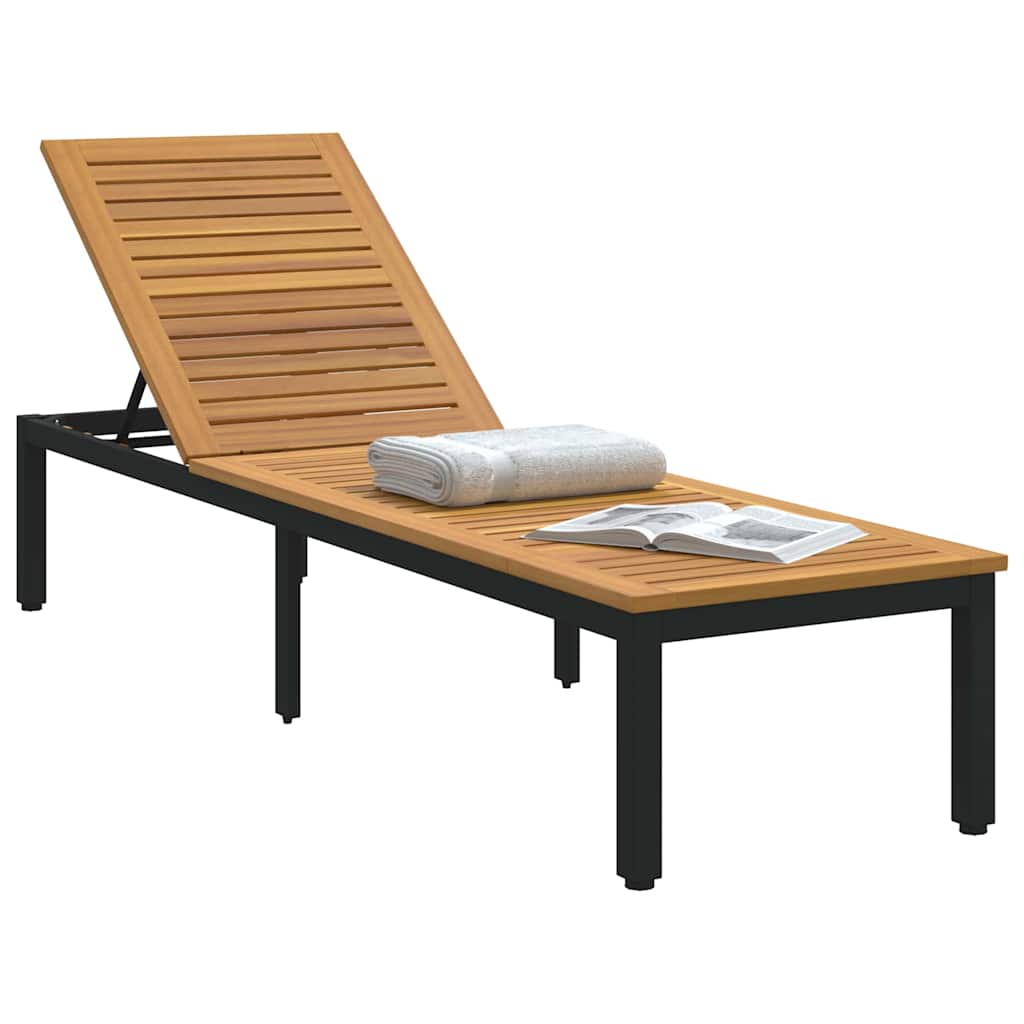 Solseng Svart 200 x 55 x 35 cm Solid akasietre