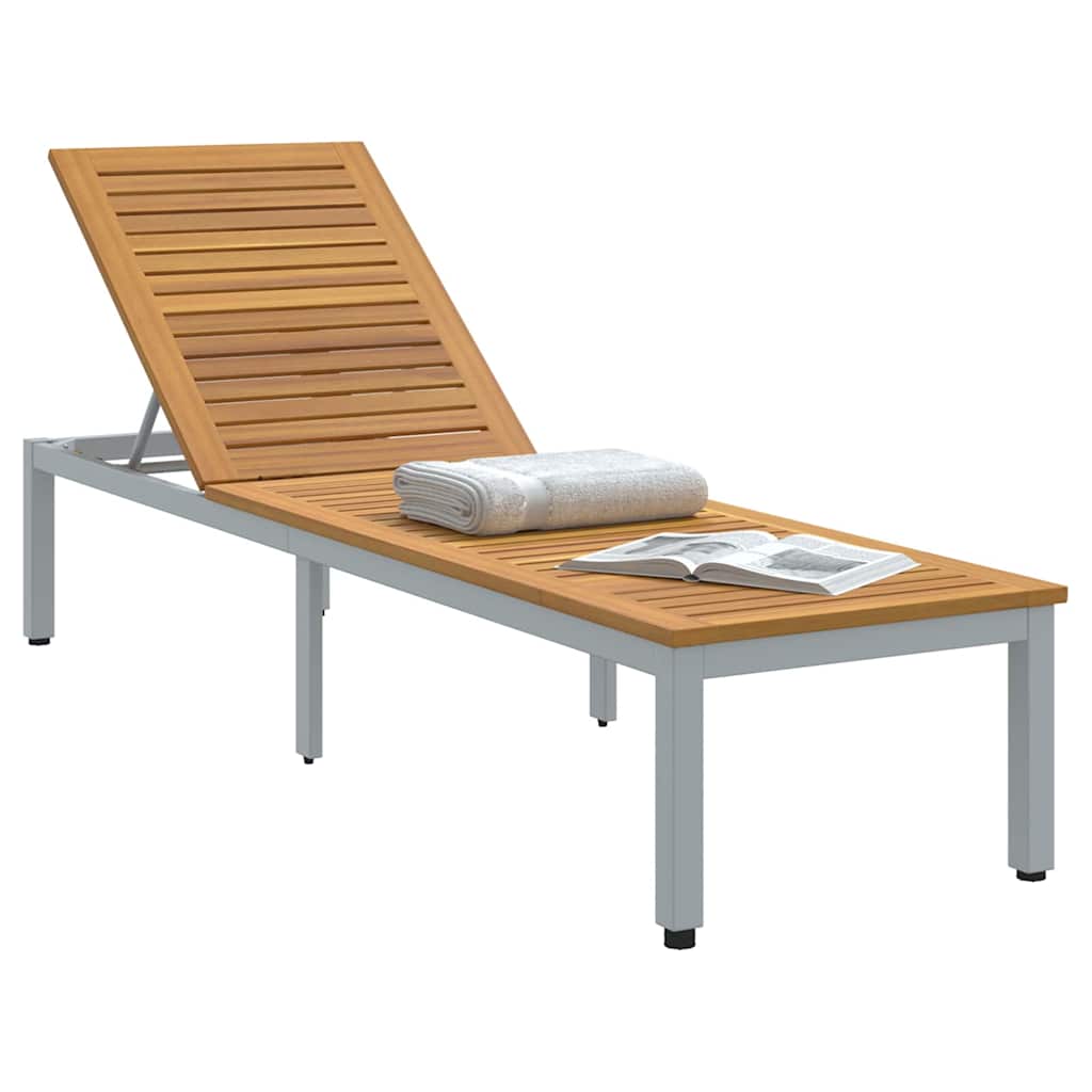 Solseng Grå 200 x 55 x 35 cm Solid akasietre