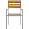 Hage Stol 2 pcs Brun 56 x 57 x 87cm Massivt akasietre