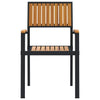 Hage Stol 4 pcs Brun 56 x 57 x 87cm Massivt akasietre