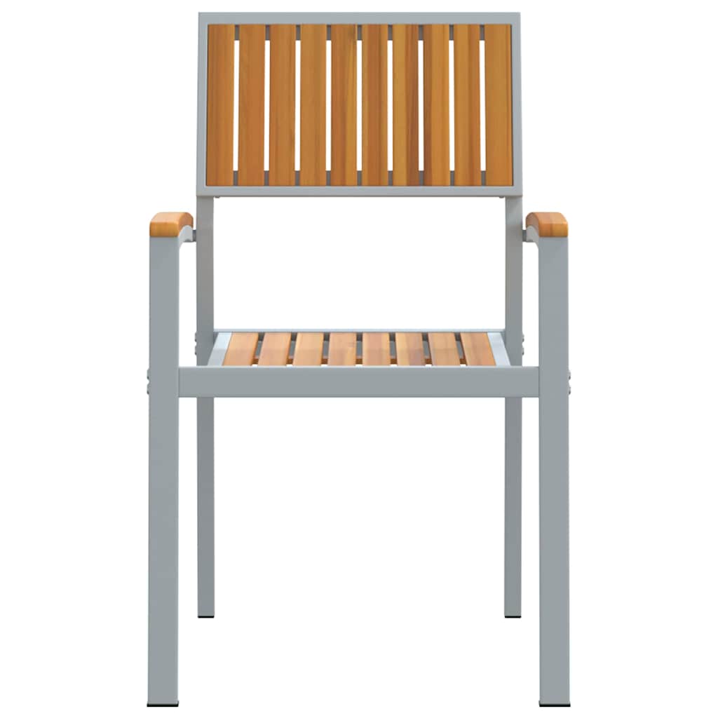 Stablestol 2 pcs Brun 56 x 57 x 87 cm Solid akasietre