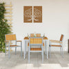 Hage Stol 4 pcs Brun 56 x 57 x 87cm Massivt akasietre