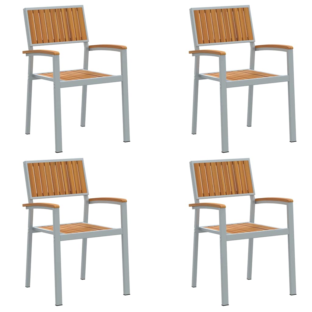 Stablestol 4 pcs Brun 56 x 57 x 87 cm Solid akasietre