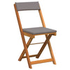 Hage Bistro Sett med pute 3 pcs Brun heltre akasie