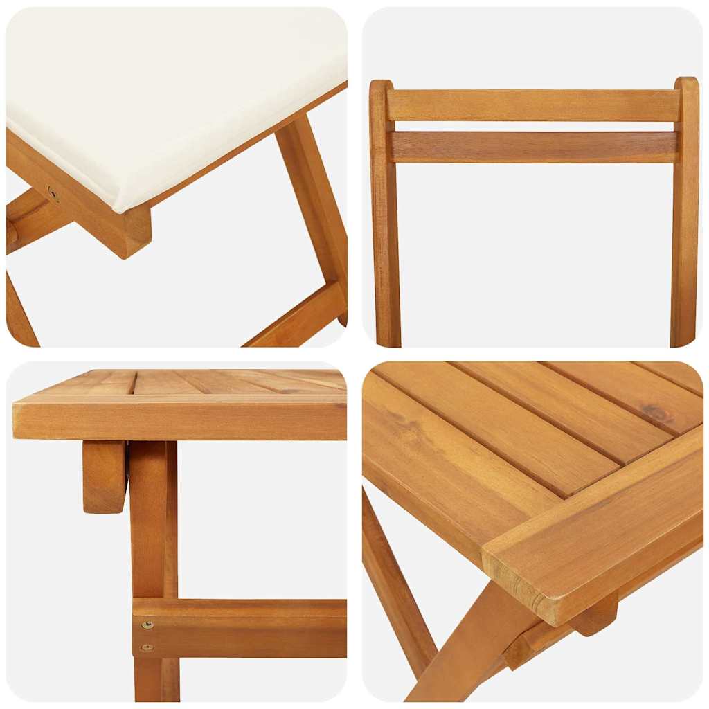 Bistrosett 5 pcs Brun heltre akasie