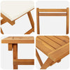 Bistrosett 5 pcs Brun heltre akasie