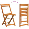 Bistrosett 5 pcs Brun heltre akasie