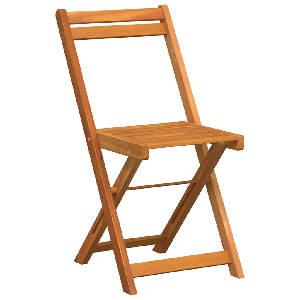 Bistrosett 3 pcs Brun heltre akasie