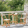 Bistrosett 3 pcs Brun heltre akasie