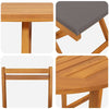Bistrosett 3 pcs Brun heltre akasie