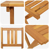 Bistrosett 3 pcs Brun heltre akasie