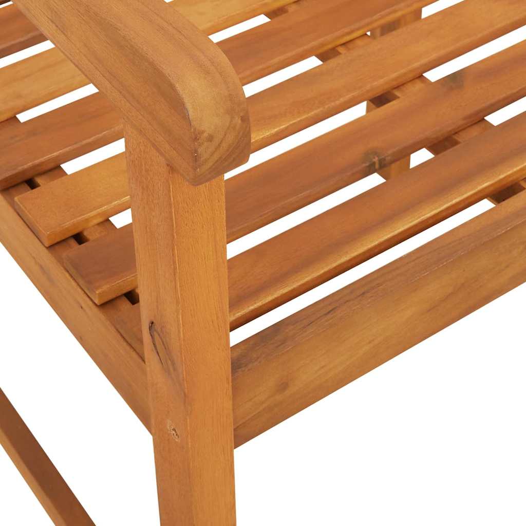Hagestoler 2 pcs Naturlig Solid akasietre