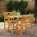 Hagestoler 2 pcs Naturlig Solid akasietre