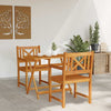 Hage Stol 2 pcs Brun 56 x 56 x 90 cm Massivt akasietre