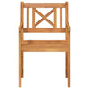Hage Stol 2 pcs Brun 56 x 56 x 90 cm Massivt akasietre