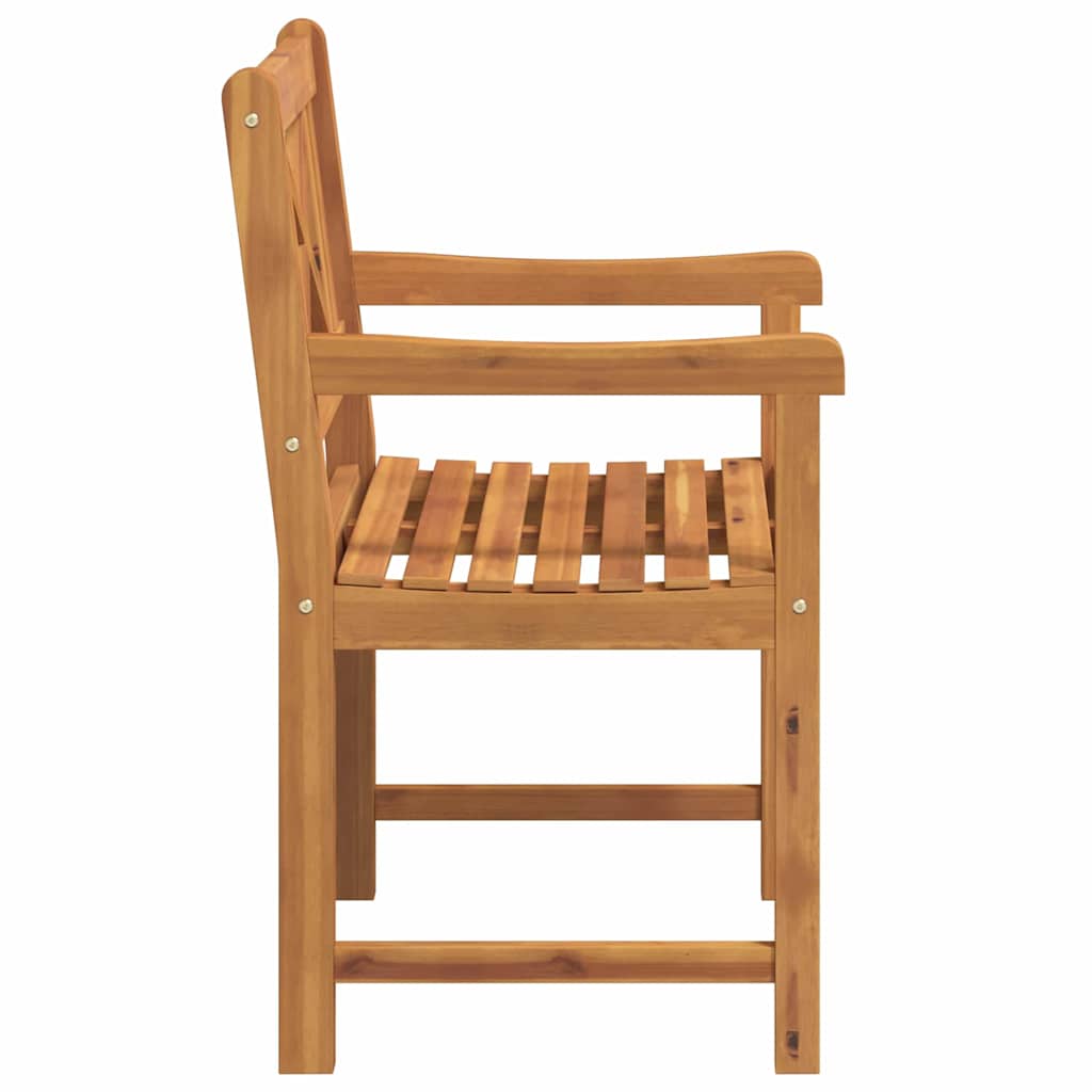 Hagestoler 2 pcs Naturlig Solid akasietre