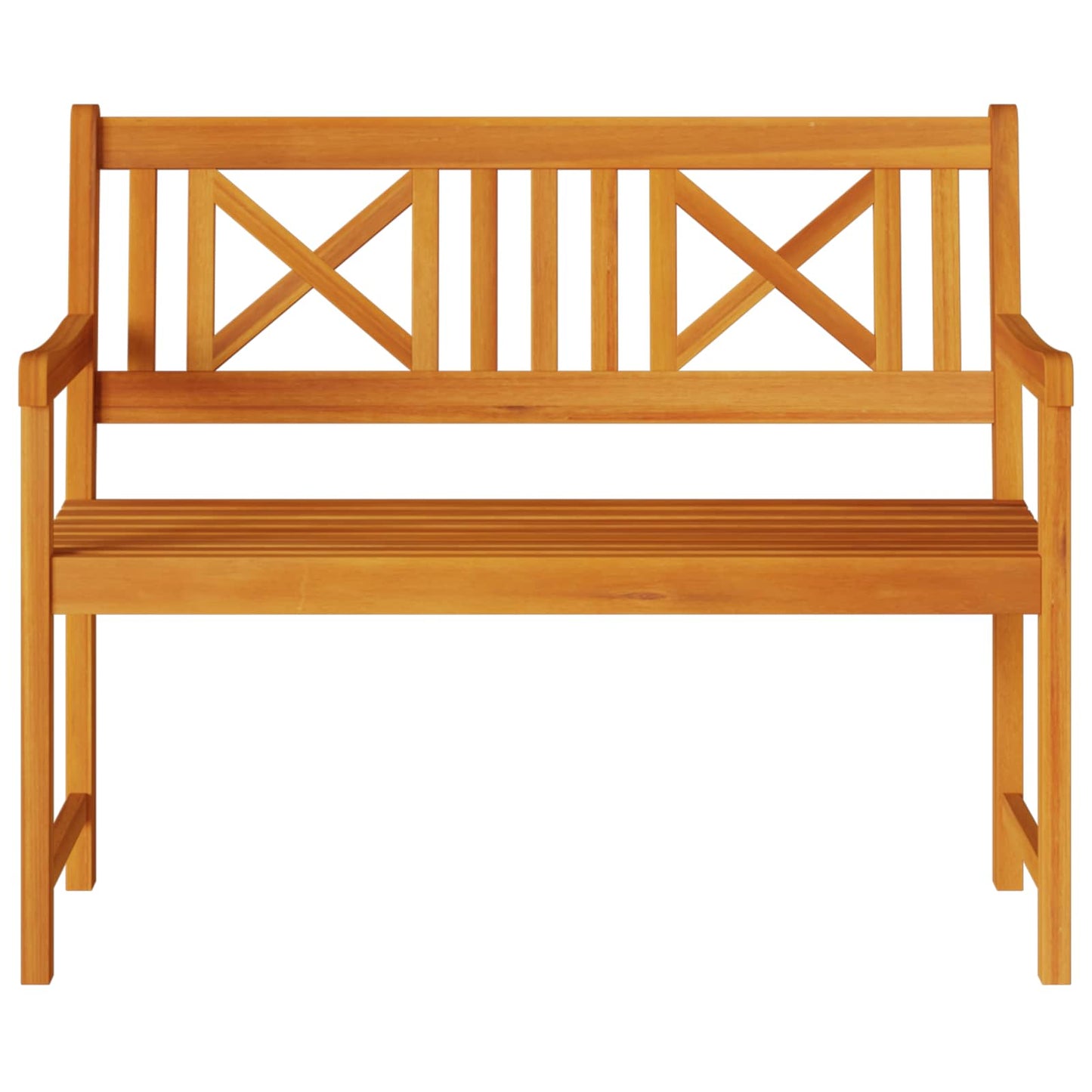 Utendørs benk Naturlig 110 x 56 x 90 cm Solid akasietre