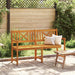 Utendørs benk Naturlig 150 x 56 x 90 cm Solid akasietre