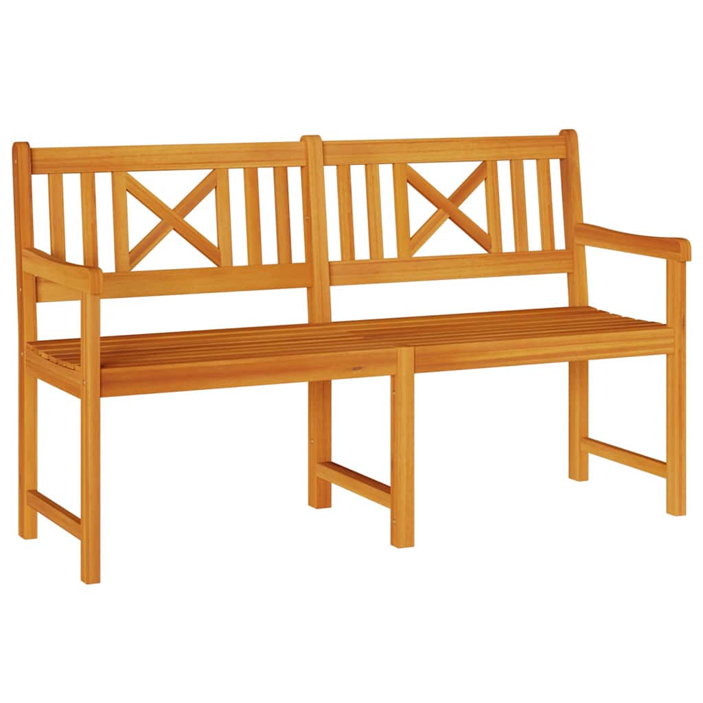 Utendørs benk Naturlig 150 x 56 x 90 cm Solid akasietre