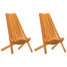 Stol 2 pcs Brun 69 x 56 x 84 cm Solid akasietre