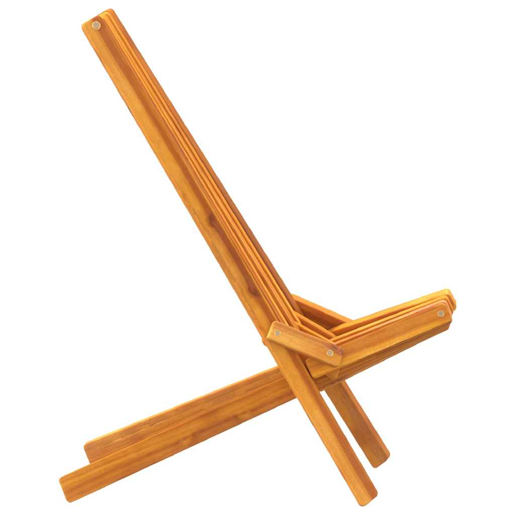 Foldbare Hage Stoler 2 pcs Brun 56 x 69 x 84 m heltre akasie