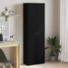 Kontorskap med hylle Svart Eik 60 x 32 x 190 cm Konstruert tre vidaXL