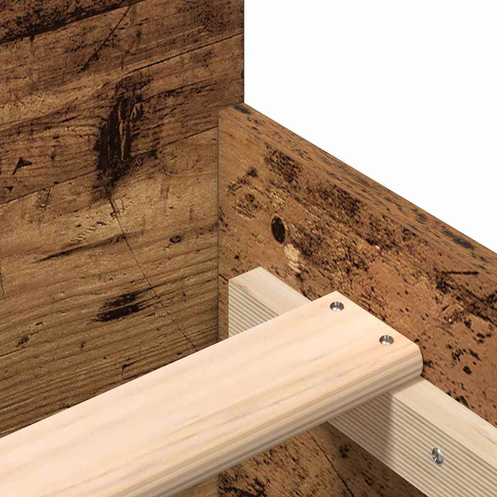 Sengestamme Gamle tre 203 x 203 x 50 cm Konstruert tre