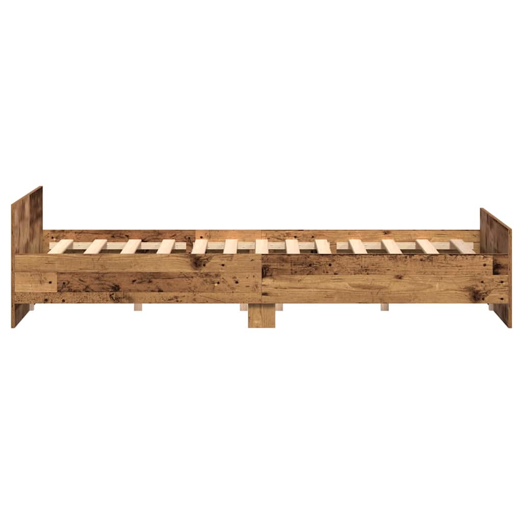 Sengestamme Gamle tre 203 x 203 x 50 cm Konstruert tre